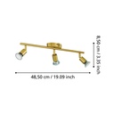 Eglo Trastanello-Buzz opbouwspot 3x 2,8W gold