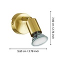 Eglo Trastanello-Buzz opbouwspot 1x 2,8W gold
