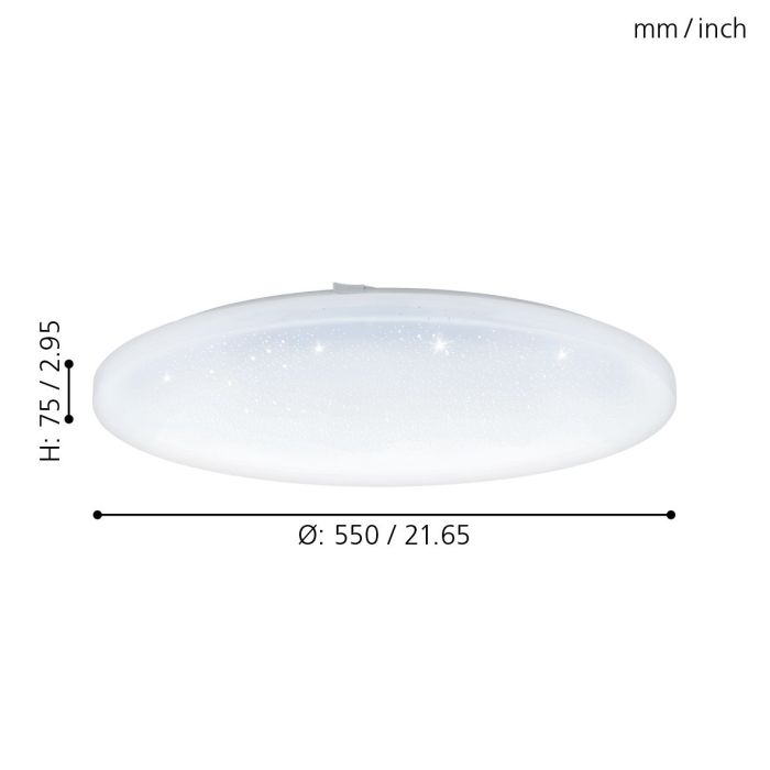 Eglo Frania-S LED opbouwarmatuur 550mm wit 5700lm 3000K