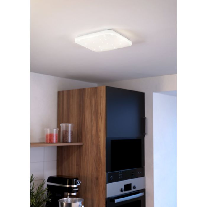 Eglo Frania-S LED wand-/plafondlamp 33x33cm kristal