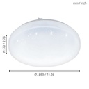 Eglo Frania-S LED wand/plafondlamp 280mm 11W 1100lm 3000K
