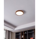 Eglo Musurita LED opbouw 340mm hout 1600lm 3000K