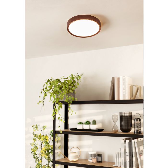 Eglo Musurita LED opbouw 340mm hout 1600lm 3000K