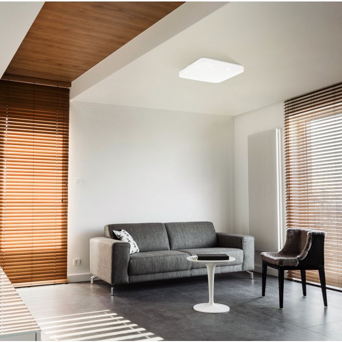Eglo Frania LED plafondlamp 330x330mm wit 1800lm 3000K