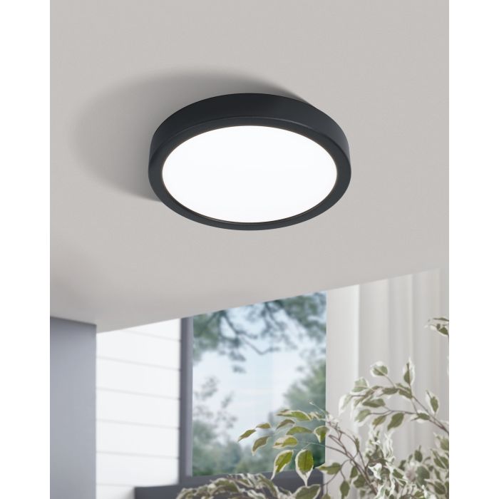 Eglo Fueva 5 LED opbouwarmatuur 210mm zwart 2100lm 4000K