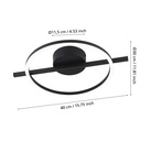 Eglo Amandolo LED opbouwarmatuur rond 400mm zwart 1900lm 2700-6500K