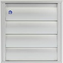 Renson 433 dampkaprooster 173x173mm - naturel