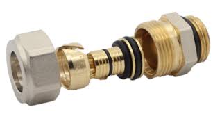 Begetube aansluitnippel 1/2M x 16/2 met o-ring