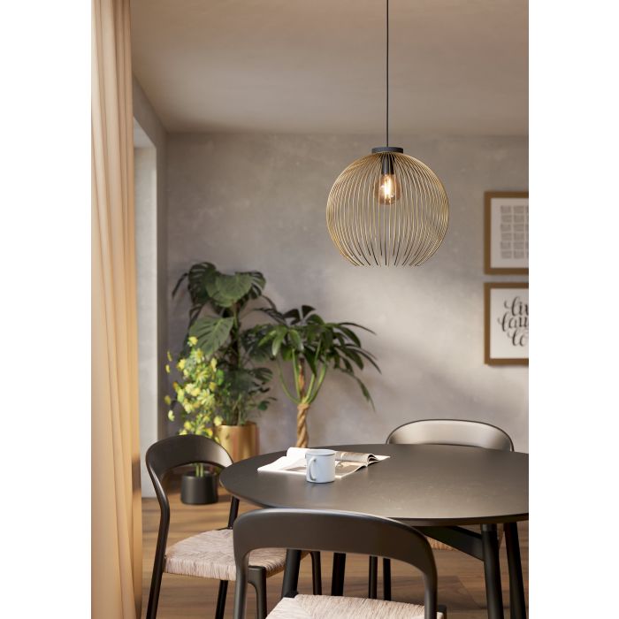 Eglo Venezuela hanglamp Ø 40cm E27 goud/zwart