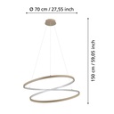 Eglo Ruotale hanglamp 42W 5000LM sand