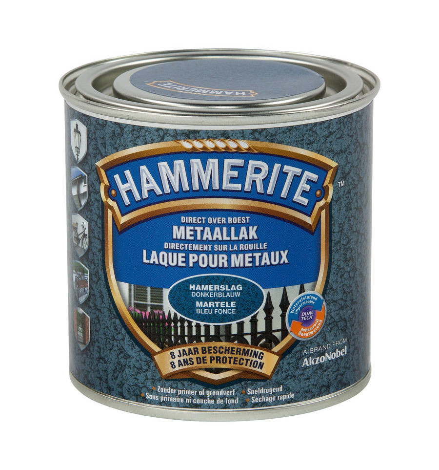 Hammerite hamerslaglak donkerblauw 250ml