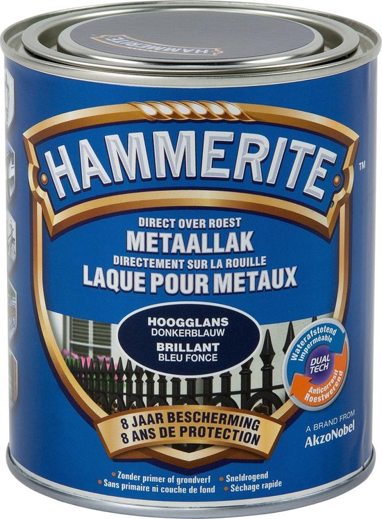 Hammerite hoogglans donkerblauw 750ml