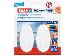 Tesa powerstrips large ovaal wit