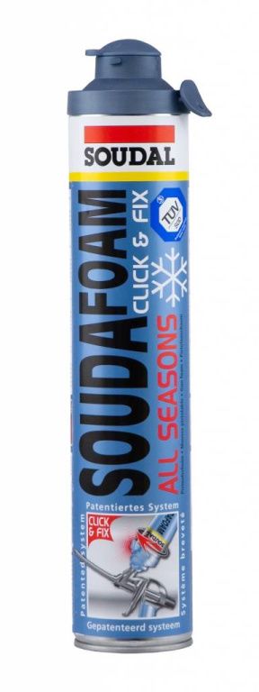 Soudal soudafoam click en fix - 750ml
