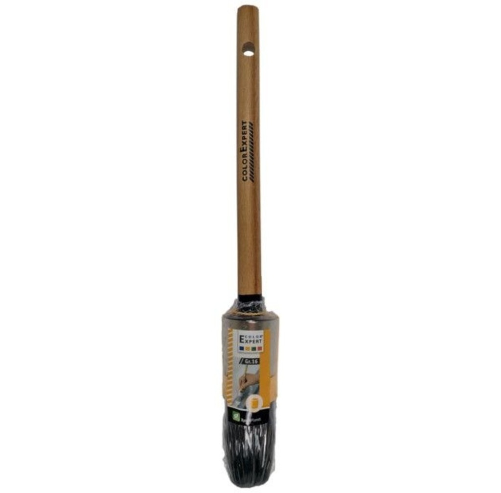 RB 67 ronde verfb 16 zwart haar touwwouling hout