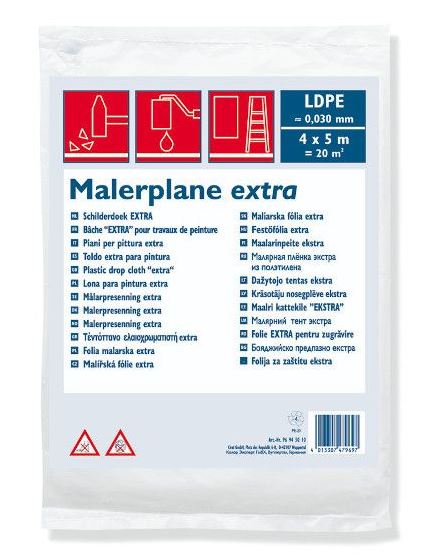 CE spatfolie 20 QM LDPE 4x5m 30 MY