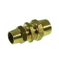 Gas-klemkoppeling recht messing 22x15mm