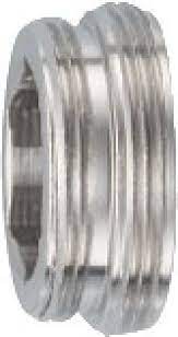 1 verloopstuk M22xM24 verchroomd