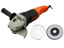 Black & Decker haakse slijper 125mm 1200W + 3 acc.