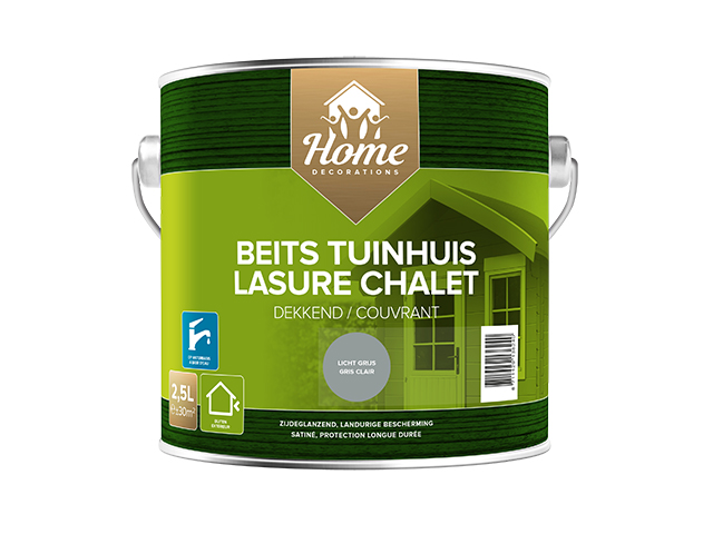 Home Decorations tuinhuis beits dekkend - licht grijs - 2.5L