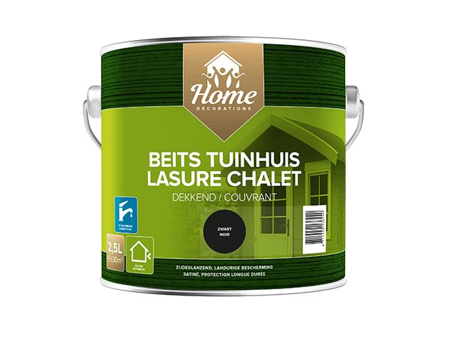 Home Decorations tuinhuis beits dekkend - zwart - 2.5L