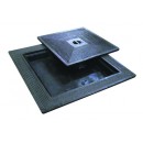 Gietijzer putdeksel dubbel 30x30mm