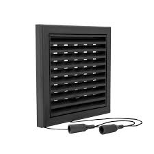 Renson 732 PVC opbouwrooster regelbaar 154x154mm zwart