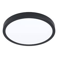 Eglo Fueva 5 LED opbouwarmatuur 285mm zwart + sensor 2400lm 3000K