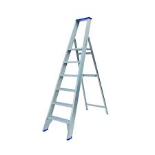 Solide professionele trapladder 6 treden