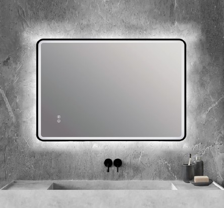 Lafiness Lido LED spiegel square m/zwarte rand 60x80cm