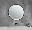 Lafiness Murano LED spiegel rond m/zwarte rand 50cm