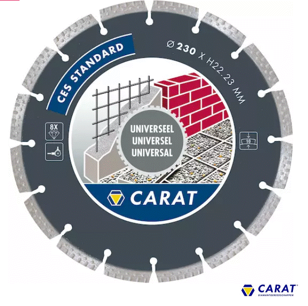 Carat diamantschijf CEB Thunderline universeel 230 x 22,2mm