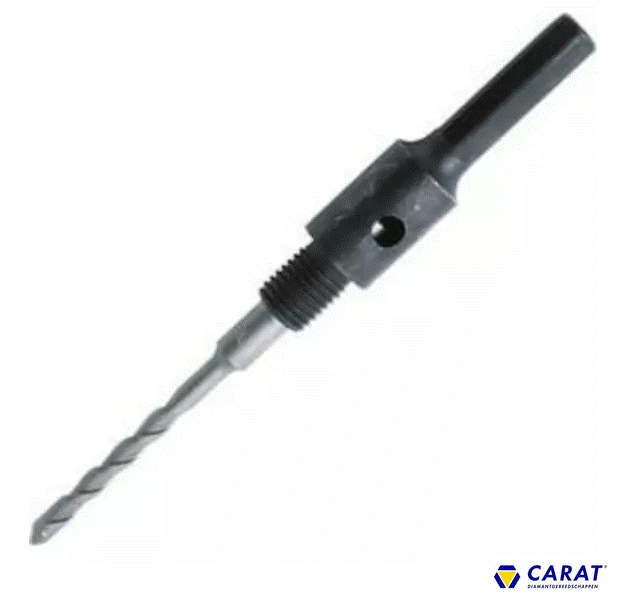 Carat zeskant adapter HD M16 met spie + boor