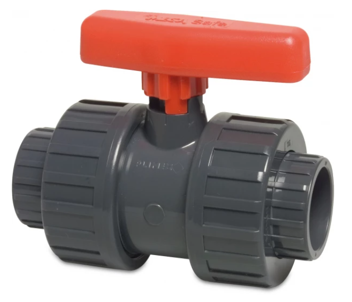 Druk PVC kogelkraan 63mm