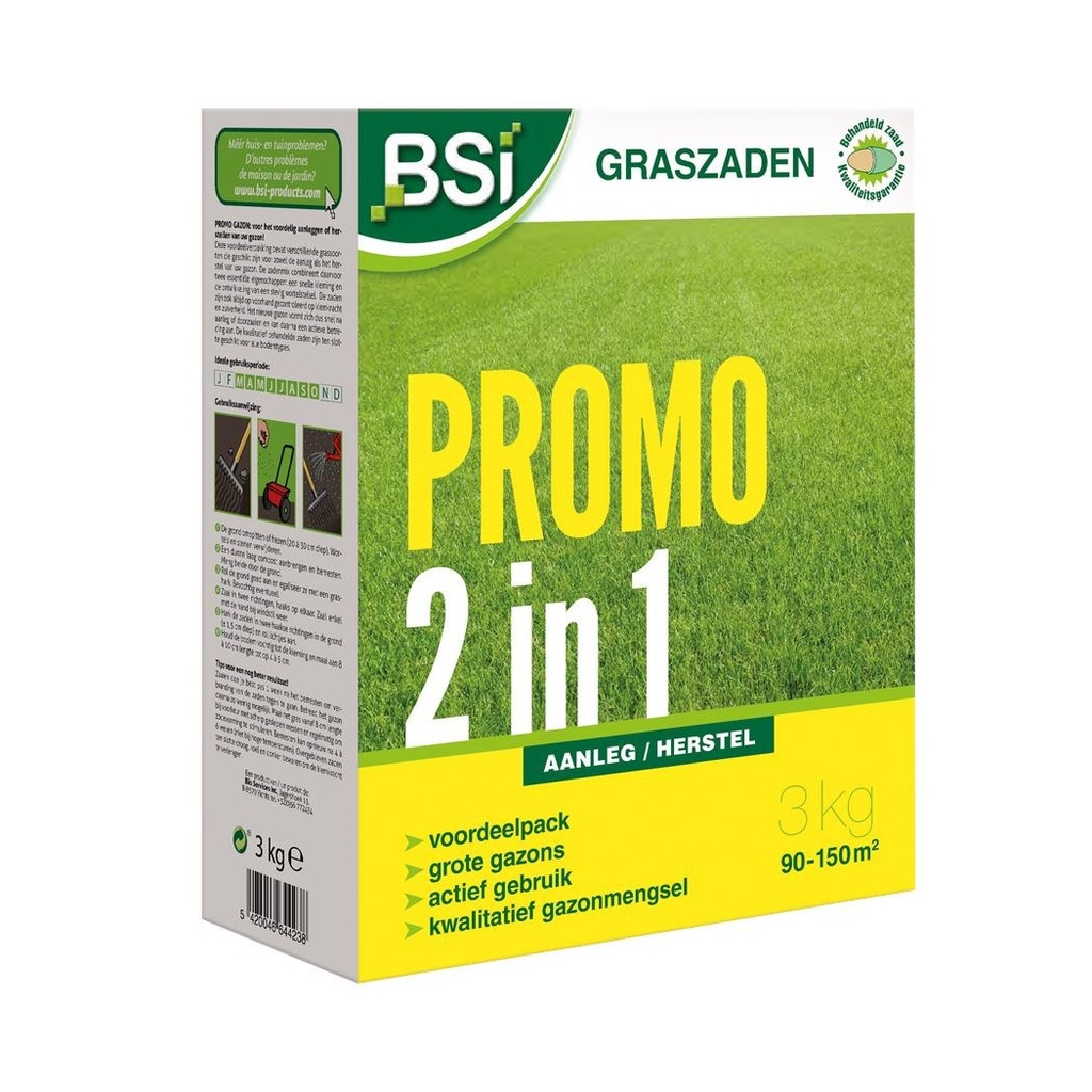 Herstel graszaad promo 2in1 3KG (eco)