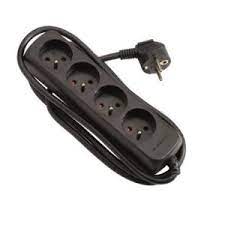 Profile 3V stopcontact + 1.5m snoer zwart