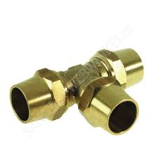 [41530] Gas-klemkoppeling T 12mm messing