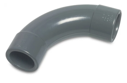 [48119] Druk PVC lange bocht 50mm - 90°