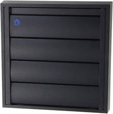 [80593] Renson 433 dampkaprooster 210x210mm RAL9005 structuur