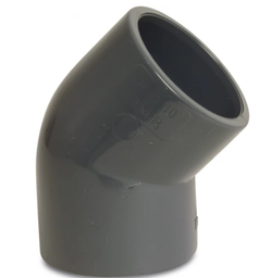 [49014] Druk PVC bocht 63mm - 45°