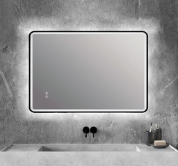 [94187] Lafiness Lido LED spiegel square m/zwarte rand 60x80cm