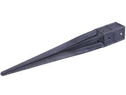 [95808] Grondpiketten 70x70x750mm - pet recycled zwart