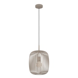 [96865] Eglo Romazinna hanglamp 1xE27 staal/zandkleur