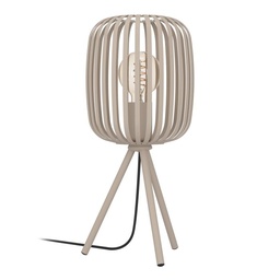 [96868] Eglo Romazinna tafellamp 1xE27 staal/zandkleur