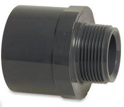 [51934] Druk PVC puntstuk 50/63mm x 5/4 M