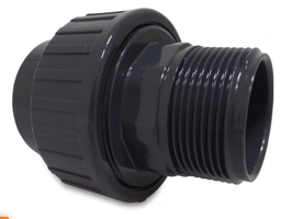 [04286] Druk PVC schroefkoppeling 40mm x 5/4M