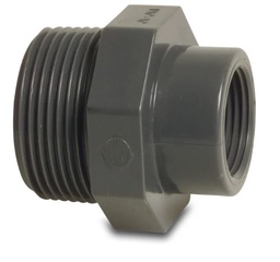 [04400] Druk PVC verloopstuk 4/4 x 3/4 MF