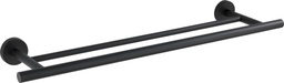 [76357] Handdoekdroger duo bosio black inox mat