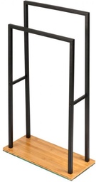 [82165] Wenko Bambusa handdoekdroger zwart