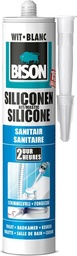 [10909] Bison siliconenkit sanitair 300ml koker wit